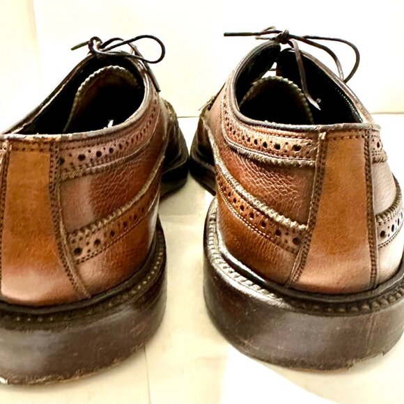 FLORSHEIM Royal Imperial 5Nail V Cleat 93602 Oxford Wingtp Size 10 C - Picture 2 of 8